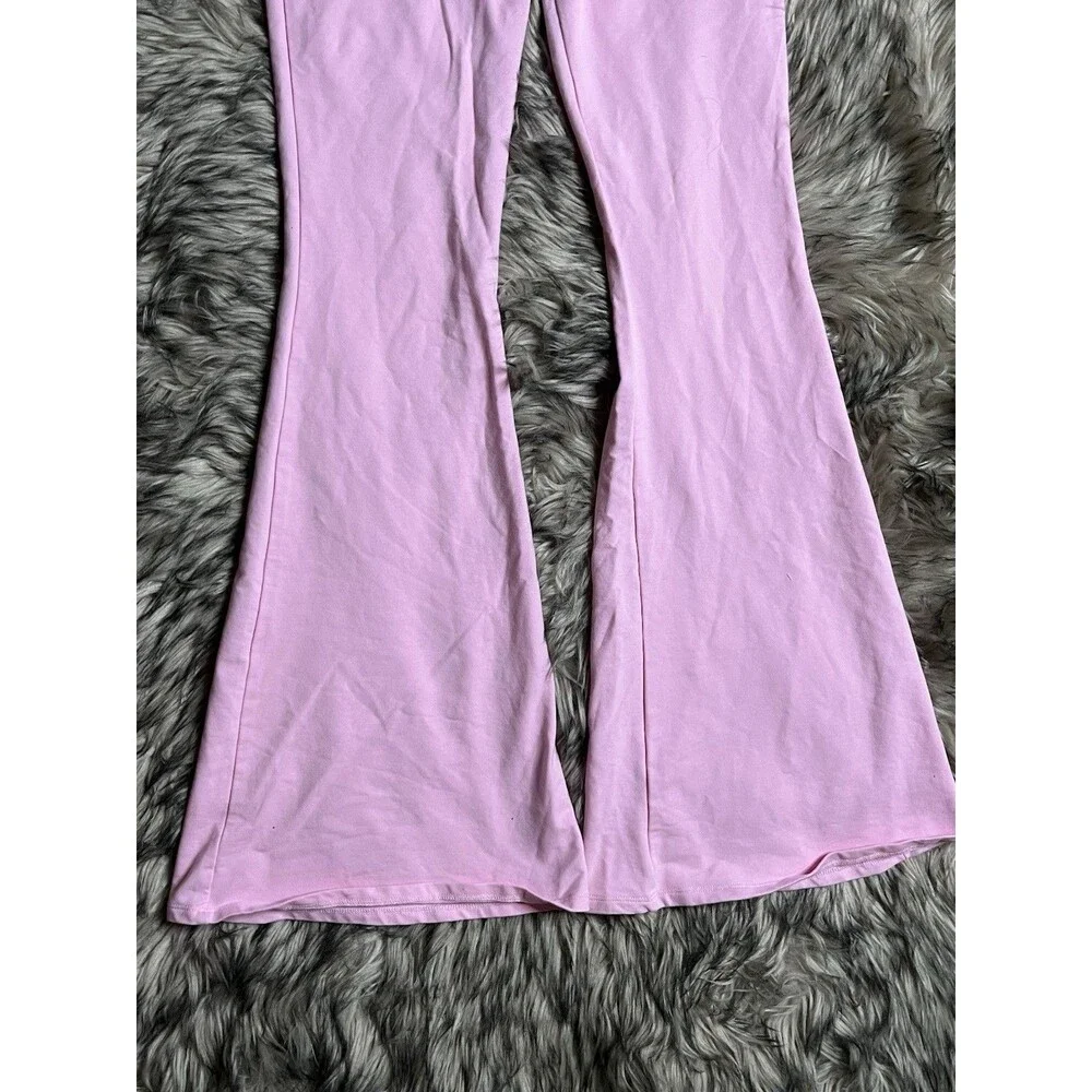 Edikted Light Pink Flare Leggings Yoga Pants Sz M